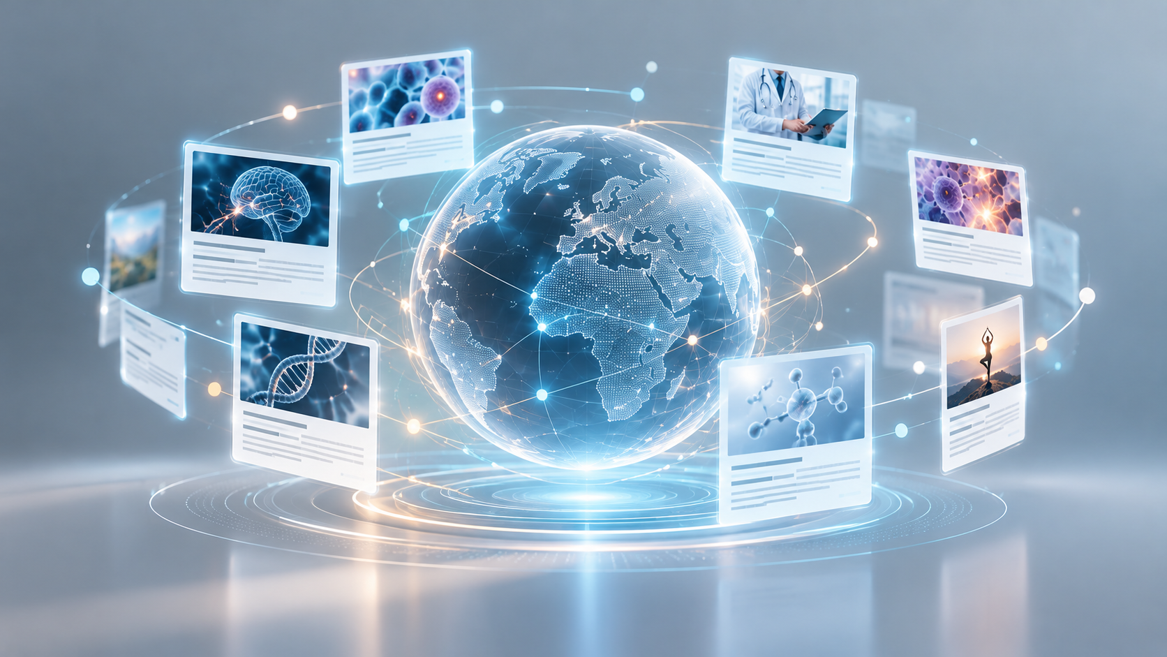 Global network of medical knowledge and scientific publications